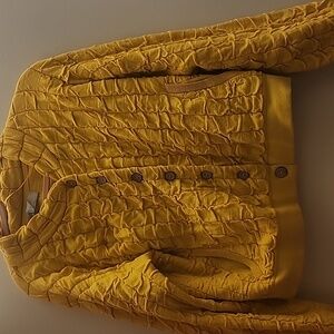 Free People, Yellow Cardigan, Small
